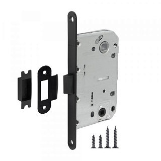 картинка Защелка врезная PLASTIC P96WC-50 BL-24 черный FUARO от интернет-магазина К1-СТРОЙ