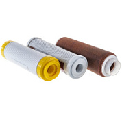 картинка Комплект картриджей №5 к фильтрам для воды Гейзер 3 (для сверхжесткой воды) 50009 Гейзер от интернет-магазина К1-СТРОЙ