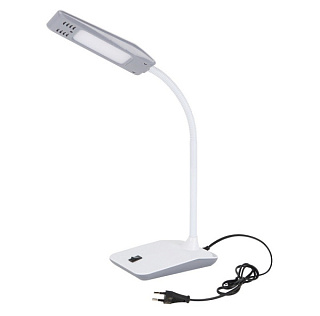 картинка Светильник настольный TLD-545 Grey-White/LED/350Lm/3500K, 4W механический выключатель, серый с белым UL-00002232 ТМ Uniel от интернет-магазина К1-СТРОЙ