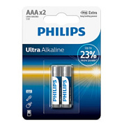 картинка Батарейки AAA 2шт Philips Ultra Alkaline от интернет-магазина К1-СТРОЙ