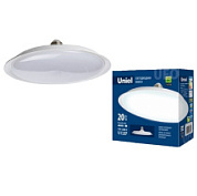 картинка Лампа светодиодная LED-U165-20W/6500K/E27/FR PLU01WH Uniel от интернет-магазина К1-СТРОЙ