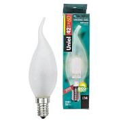 картинка Лампа Галогенная свеча на ветру FR E14 flame HCL-42 01082 Uniel от интернет-магазина К1-СТРОЙ
