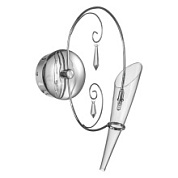 картинка 755614 (MB62613-1А) Бра SCARABEO 1х35W G4 12V ХРОМ хрусталь+стекло (в комплекте) от интернет-магазина К1-СТРОЙ