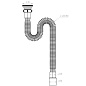 Сифон гофрированный 1 1/2"х40/50 TIVOLI