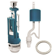 картинка Арматура водосливная 2 кноп. (хром), нижний подвод (1/20) СБ2-НпрНРФ-АА-В Р ИНКОЭР от интернет-магазина К1-СТРОЙ