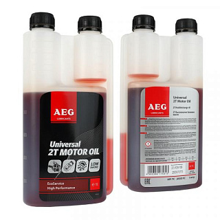 картинка Масло двухтактное AEG 1 л с дозатором от интернет-магазина К1-СТРОЙ
