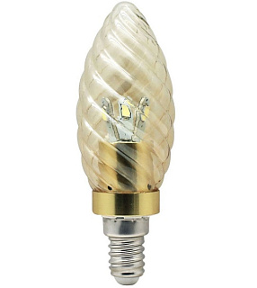 картинка Лампа светодиодная золотая золото 6LED 3.5W 230V E14 2700K LB-77 Feron от интернет-магазина К1-СТРОЙ