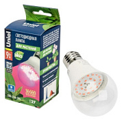 картинка Лампа светодиодная для растений LED-A60-9W-SP-E27-CL ALM01WH Uniel от интернет-магазина К1-СТРОЙ