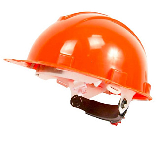 картинка Каска защитная для строительно монтажных работ оранжевая храповый механизм Юнона от интернет-магазина К1-СТРОЙ