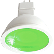 картинка Светодиодная LED лампа зеленый LED MR16 7w Ecola от интернет-магазина К1-СТРОЙ