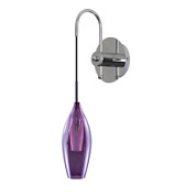 картинка 803529 (MВ2098S-1Р) Бра PENTOLA 1х25W G9 ХРОМ/ПУРПУРНЫЙ (в комплекте) от интернет-магазина К1-СТРОЙ