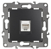 картинка Розетка информационная RJ45, 12-3107-05 антрацит ЭРА от интернет-магазина К1-СТРОЙ