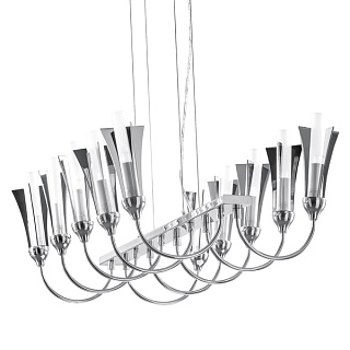 картинка 757104 (MD71609-10А) Подвес OWIO 10х40W G9 ХРОМ (в комплекте) от интернет-магазина К1-СТРОЙ