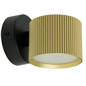 картинка Светильник настенный HL4580 ARIA 12W, 230V, GX53, золото+черный IP20 51677 Feron от интернет-магазина К1-СТРОЙ