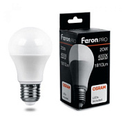 картинка Лампа светодиодная LB-1020 20w E27 4000k Feron.PRO+OSRAM от интернет-магазина К1-СТРОЙ