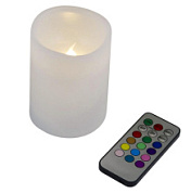 картинка Фигура светодиодная «Свеча» ULD-F052 RGB RC CANDLE на батарейках 2АА (не в/к) 7,5х10 см 1 светодиод UL-00007258 TM Uniel от интернет-магазина К1-СТРОЙ
