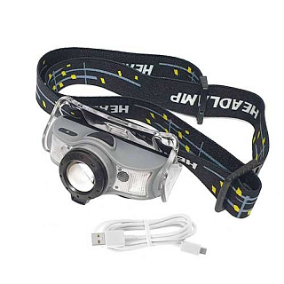 картинка Фонарь налобный аккумуляторный NEW Sensor HL743 от интернет-магазина К1-СТРОЙ