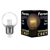 картинка Лампа светодиодная LB-378 E27 1W 2700K 41918 41918 Feron от интернет-магазина К1-СТРОЙ