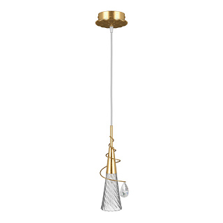 картинка 711013*** (SD1105/1)  Люстра AEREO 1х25W G9  gold foil (в комплекте) от интернет-магазина К1-СТРОЙ