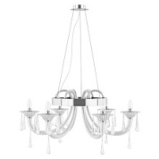 картинка 821060 (MD52222-6A) Люстра CORNO подв. 6х40W E14 ХРОМ (в комплекте) от интернет-магазина К1-СТРОЙ