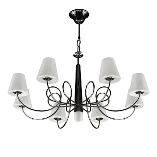 картинка 814297*** (MD5082-8+1BL) Люстра подв VORTICO 8х40W G9+1х40W G9 ЧЕРНЫЙ/БЕЛЫЙ (в комплекте) от интернет-магазина К1-СТРОЙ