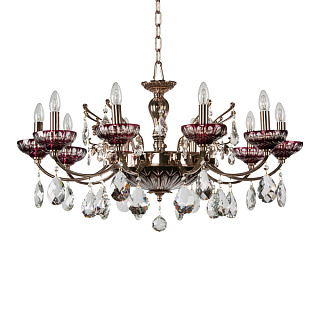 картинка 717132*** (MD55173/10+3) Люстра BOEMIA 13x40W E14 МЕДЬ/ПРОЗРАЧНЫЙ (в комплекте) от интернет-магазина К1-СТРОЙ