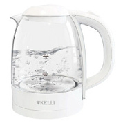 картинка Электрический стеклянный чайник KL-1386 Белый Kelli от интернет-магазина К1-СТРОЙ