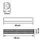 704642 (MJ800001-4) Бра зерк. MONILE 4х40W E14 24K ЗОЛОТО (в комплекте)