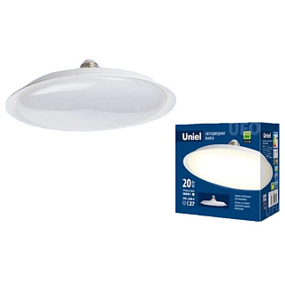 картинка Лампа светодиодная LED-U165-20W/3000K/E27/FR PLU01WH UL-00004570 Uniel от интернет-магазина К1-СТРОЙ