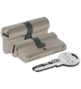 картинка Цилиндровый механизм 164 SN/80 35+10+35mm никель 5 ключей KALE KILIT от интернет-магазина К1-СТРОЙ