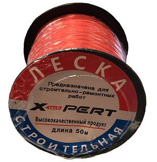 картинка Леска строительная 50м красный XtechPERT от интернет-магазина К1-СТРОЙ