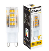 картинка Лампа светодиодная 5W 230V G9 2700K LB-432 25769 Feron от интернет-магазина К1-СТРОЙ