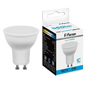 картинка Лампа светодиодная 80LED 7W 230V GU10 6400K LB-26 25291 Feron от интернет-магазина К1-СТРОЙ