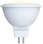 Лампа светодиодная LED-MR16-5W-3000K-GU5.3-FR-SLS Форма JCDR, матовая. Теплый белый свет 3000K ТМ Volpe