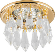 картинка Светильник встраиваемый потолочный DL4160 MR16 G5.3 прозрачно-золотистый Feron от интернет-магазина К1-СТРОЙ