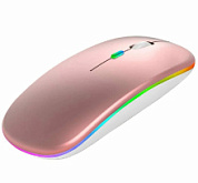 картинка Мышь беспроводная бесшумная с подсветкой розовый BT5.2 RGB SK-K1 SKYBET от интернет-магазина К1-СТРОЙ