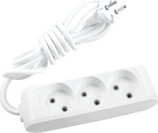 картинка Удлинитель 2м 2 гнезда с заземлением белый Panasonic от интернет-магазина К1-СТРОЙ