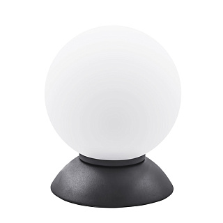 картинка Настольная лампа Lightstar GLOBO 1х40W E14, чёрный/белый от интернет-магазина К1-СТРОЙ