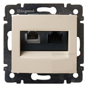 картинка Розетка телефонная+интернет RJ11+RJ45 слоновая кость 774180 Legrand Valena от интернет-магазина К1-СТРОЙ
