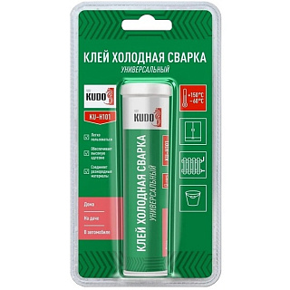 картинка Клей холодная сварка универсальная 60г KU-H101 KUDO от интернет-магазина К1-СТРОЙ