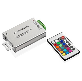 картинка Контроллер RGB с пультом 12/288w-24/576w (20/кнопок) 24A Seastar от интернет-магазина К1-СТРОЙ