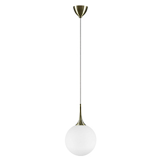 картинка Подвес Lightstar GLOBO 1х40W E14, бронза/белый от интернет-магазина К1-СТРОЙ