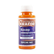 картинка Колер универсальный №5 персик 100 мл Krafor от интернет-магазина К1-СТРОЙ