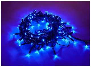 картинка Гирлянда светодиодная уличная 348 LED 5м синий от интернет-магазина К1-СТРОЙ