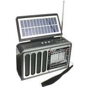 картинка Радиоприёмник CMiK MK-617 с Bluetooth, USB, microSD, фонарём и солнечной батареей от интернет-магазина К1-СТРОЙ