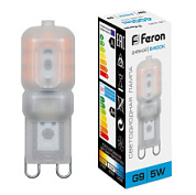 картинка Лампа светодиодная LB-430 G9 5W 230V 6400K 25638 Feron от интернет-магазина К1-СТРОЙ