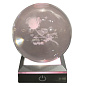 Ночник светильник шар на подставке хрустальная сфера, RGB